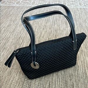 The Sak Mini Woven Black Small Handbag